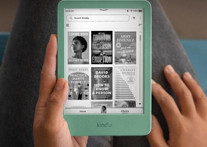 Amazon Kindle 16 GB (newest model) – Lightest and most compact Kindle, now with faster page turns, and higher contrast ratio, for an enhanced reading experience – Matcha