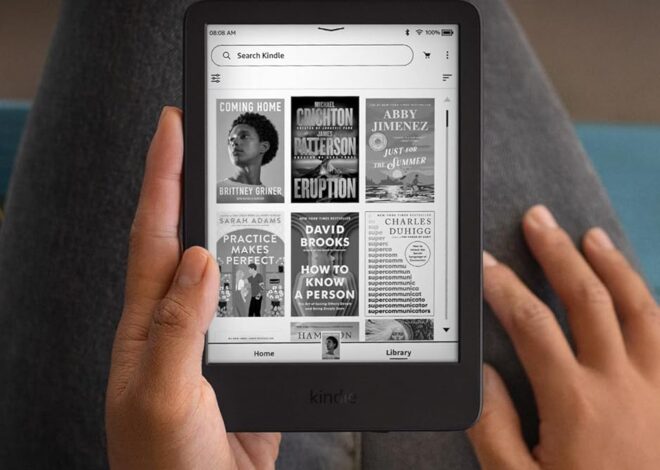 Amazon Kindle 16 GB (newest model) – Lightest and most compact Kindle, now with faster page turns, and higher contrast ratio, for an enhanced reading experience – Black